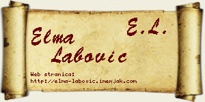Elma Labović vizit kartica